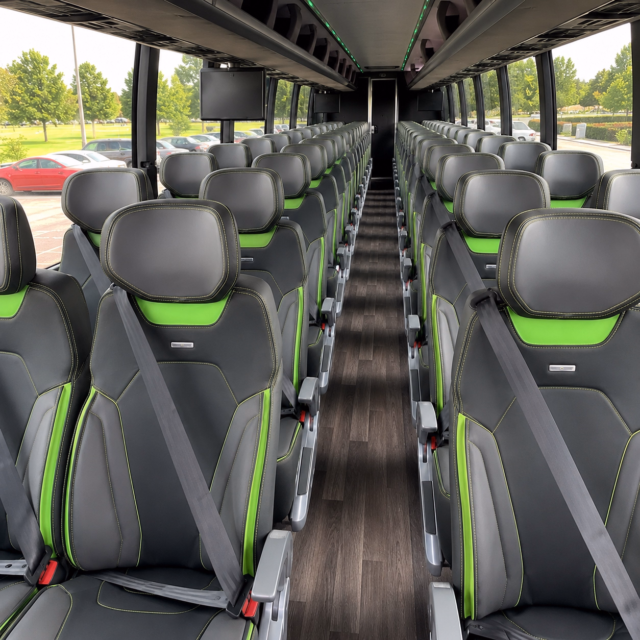 worcester charter bus interior gallery