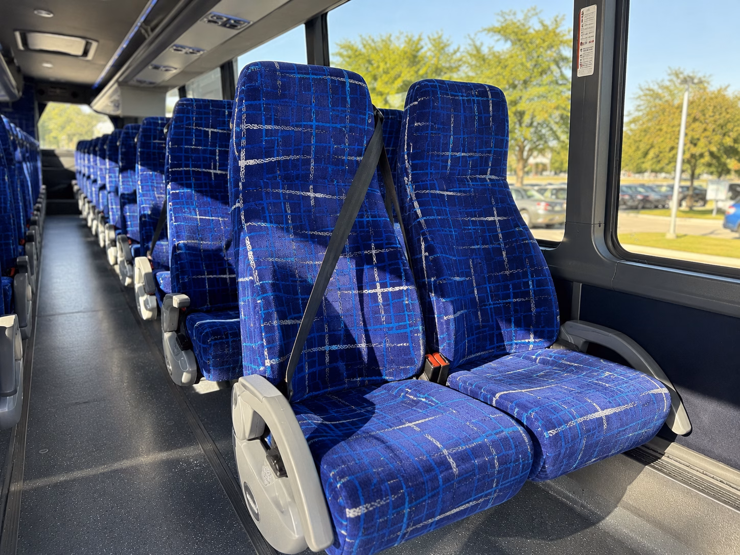 worcester charter bus interior